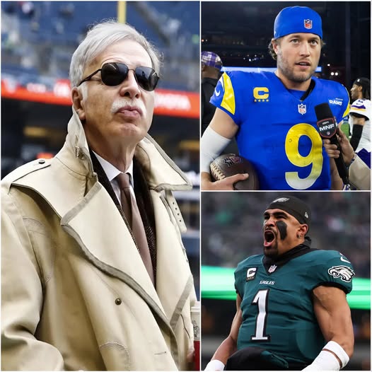 UPDATE: Owner Stan Kroenke has officially filed a petition for the NFL to review the Eagles-Rams game, calling it “a disgrace to the league” after the referees missed Matthew Stafford’s call. He called for the referees to be punished and even requested a replay of the game, warning that if the league remained silent, he would escalate the situation. Jalen Hurts only responded with nine words to the Rams owner.