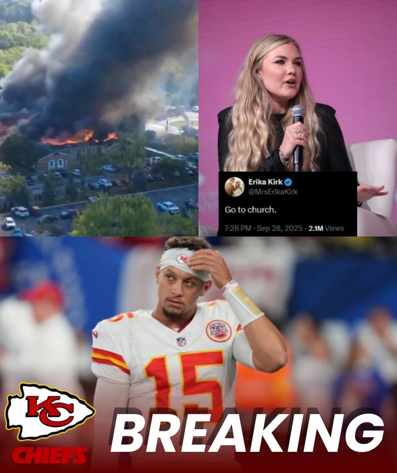 PUBLIC OPINION EXPLOSION! The horrific attack at the Michigan church caused chaos among the people and the whole of America was in turmoil. In the midst of the chaos, Charlie Kirk’s wife suddenly posted the message “Go to Church”, causing a stir in public opinion. Patrick Mahomes could not contain his inner strength and spoke out: “Everything is too coincidental to be called a coincidence. I believe there is something calm and hidden behind this tragedy.” AL