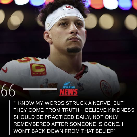 BREAKING NEWS: He could have stayed silent. He could have deleted the post and walked away. Instead, Mahomes has poured gasoline on the fire — doubling down on the words that already shook stadiums, headlines, and living rooms across America. AL