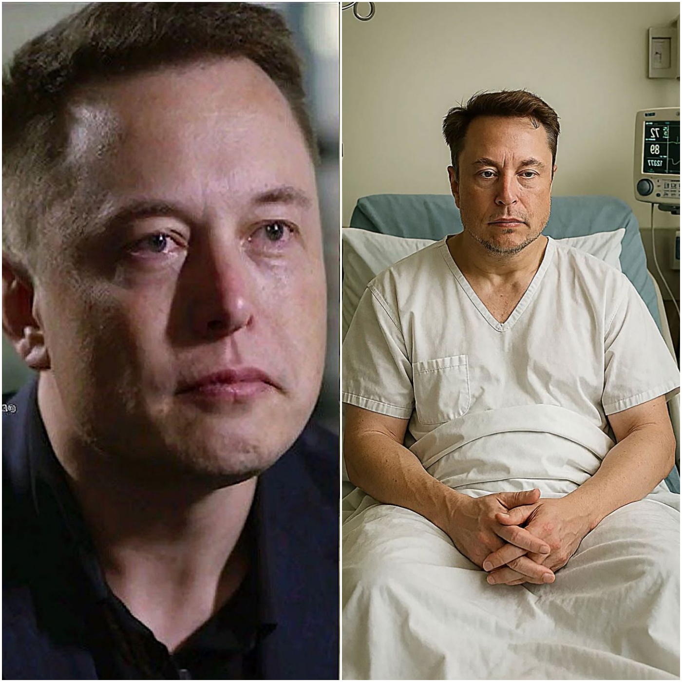 Elon Musk burst into tears after surgery: “Fame has no meaning anymore… I only crave one simple thing.” AL