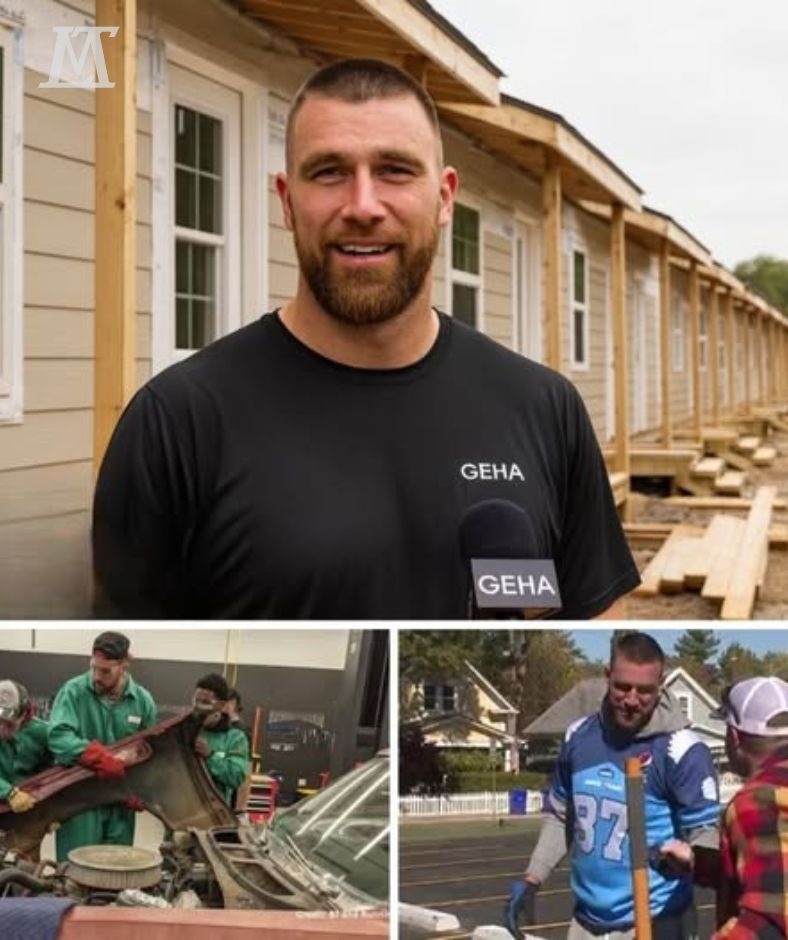 BREAKING: Travis Kelce turns $12.9 million bonus and endorsement deal into 150 homeless shelters. AL