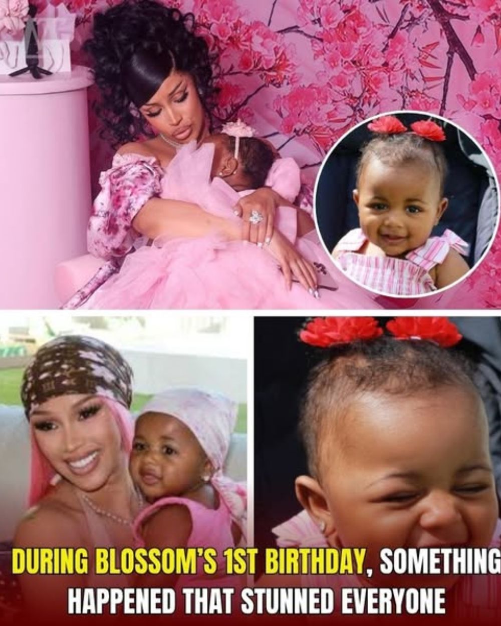 A million-dollar party, hundreds of guests, dazzling chandeliers, and live unicorns—all planned by Cardi B for Blossom’s birthday. But it wasn’t the extravagance that got the world talking today—it was the little girl’s 6 pure WORDS that made her mother cry in the spotlight. YN
