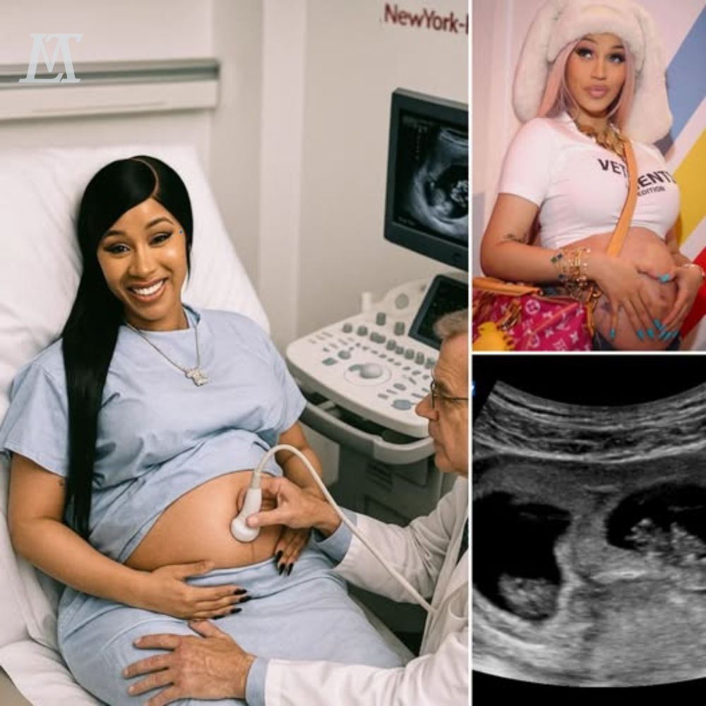 BREAKING: Mysterious leaked ultrasound from Los Angeles clinic believed to be of Cardi B — two small figures appear clearly, but something IN THE PHOTO doesn’t match: a strange symbol, an unusual shadow… and the doctor’s explanation gives the internet goosebumps! yn