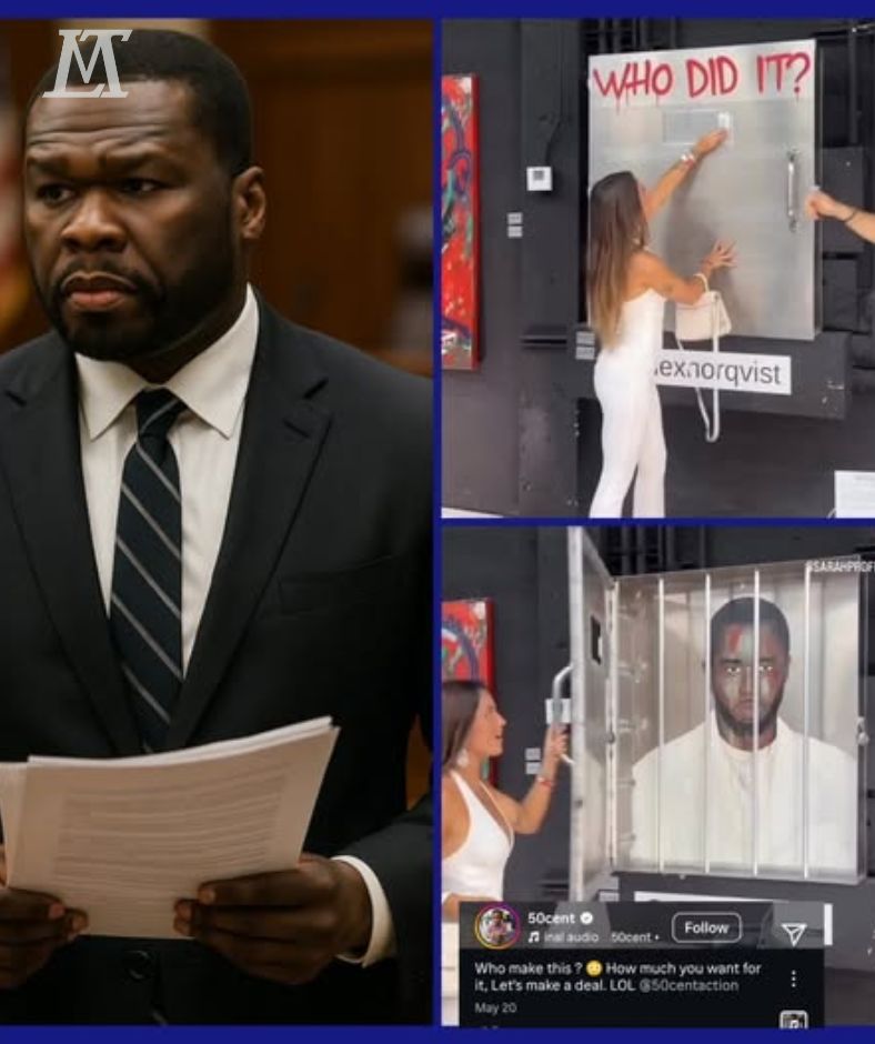 SHOCKING HOLLYWOOD: 50 Cent spent $1 million to buy a statue of ‘Diddy in prison’ with the sarcastic message ‘Diddy Did It!’ to bring to the prison cell, ending the series of fierce fights between the two legendary rappers! AL