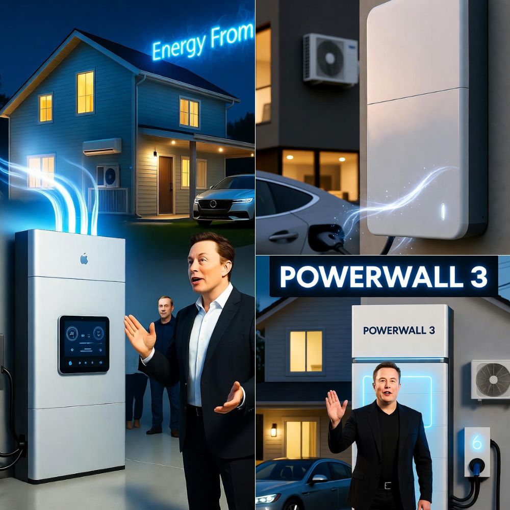SHOCK! Elon Musk Launches Powerwall 3 – A “Magical” Battery That Absorbs Energy From The Air, Powering Your Entire House Without Grid Electricity! AL