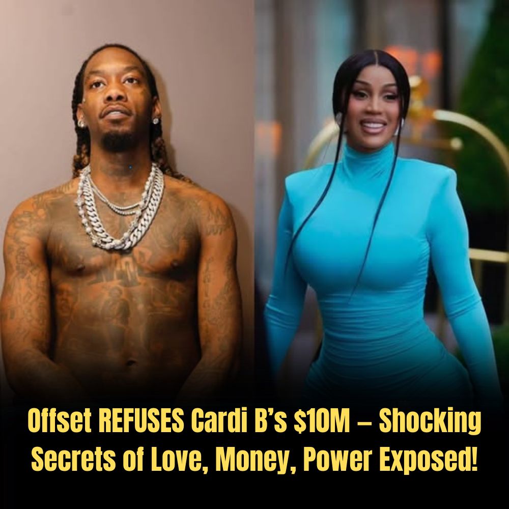 Drama explodes: Offset flatly refuses Cardi B’s $10 million offer – claiming he “wants 50% of everything”, while Cardi’s team prepares to release shocking evidence to counterattack! What is the secret behind this war of money – love – power? ynl