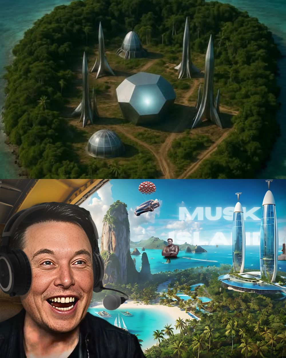 SECRET REVEALED: Elon Musk secretly bought a private island as a hideout for his “alien family” – satellite images reveal strange structures that sprung up overnight, but one shape on the island has the whole world in panic… ynl