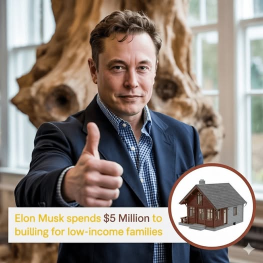 ACTION THAT SHOCKED THE WORLD: Elon Musk quietly invested $5 million to build hundreds of affordable homes for low-income families – proving that compassion still exists in an age of cold numbers and technology. YN